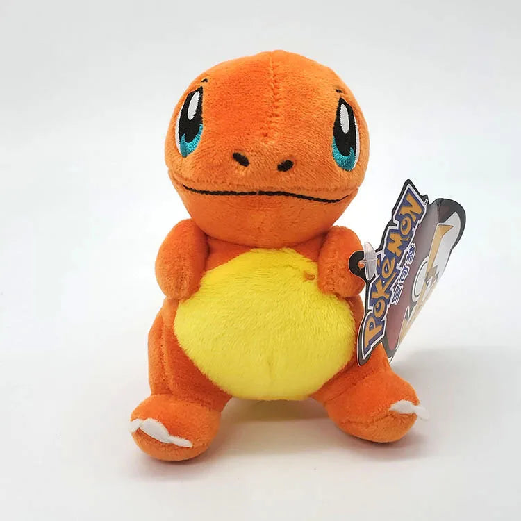 Pokemon Plush Cartoon Keychain Toys – Pikachu, Charmander, Psyduck, Squirtle, Snorlax Anime Figures, Kids Toy Xmas Gift