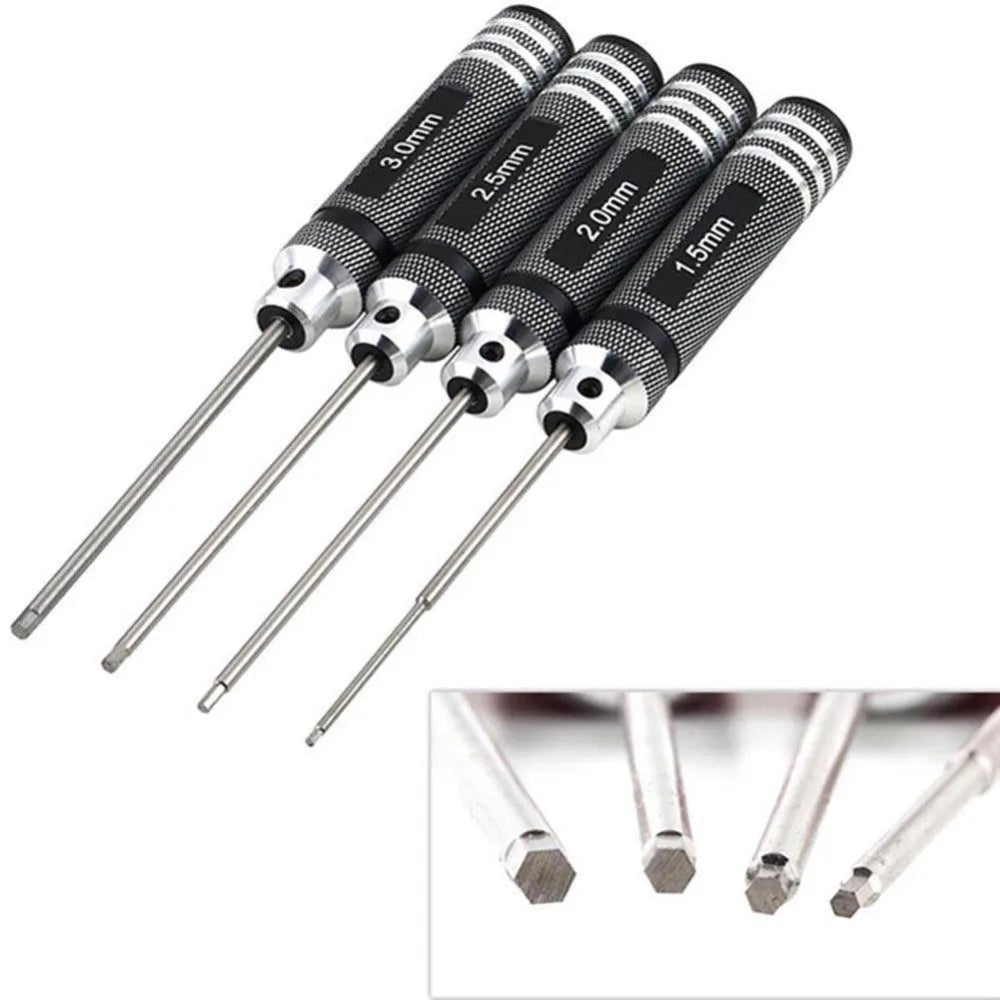 Top Quality Titanium Nitride TiNi Hex Driver Wrench – 1.5mm/2mm/2.5mm/3.0mm Screwdriver for RC Helicopter (1 Piece)