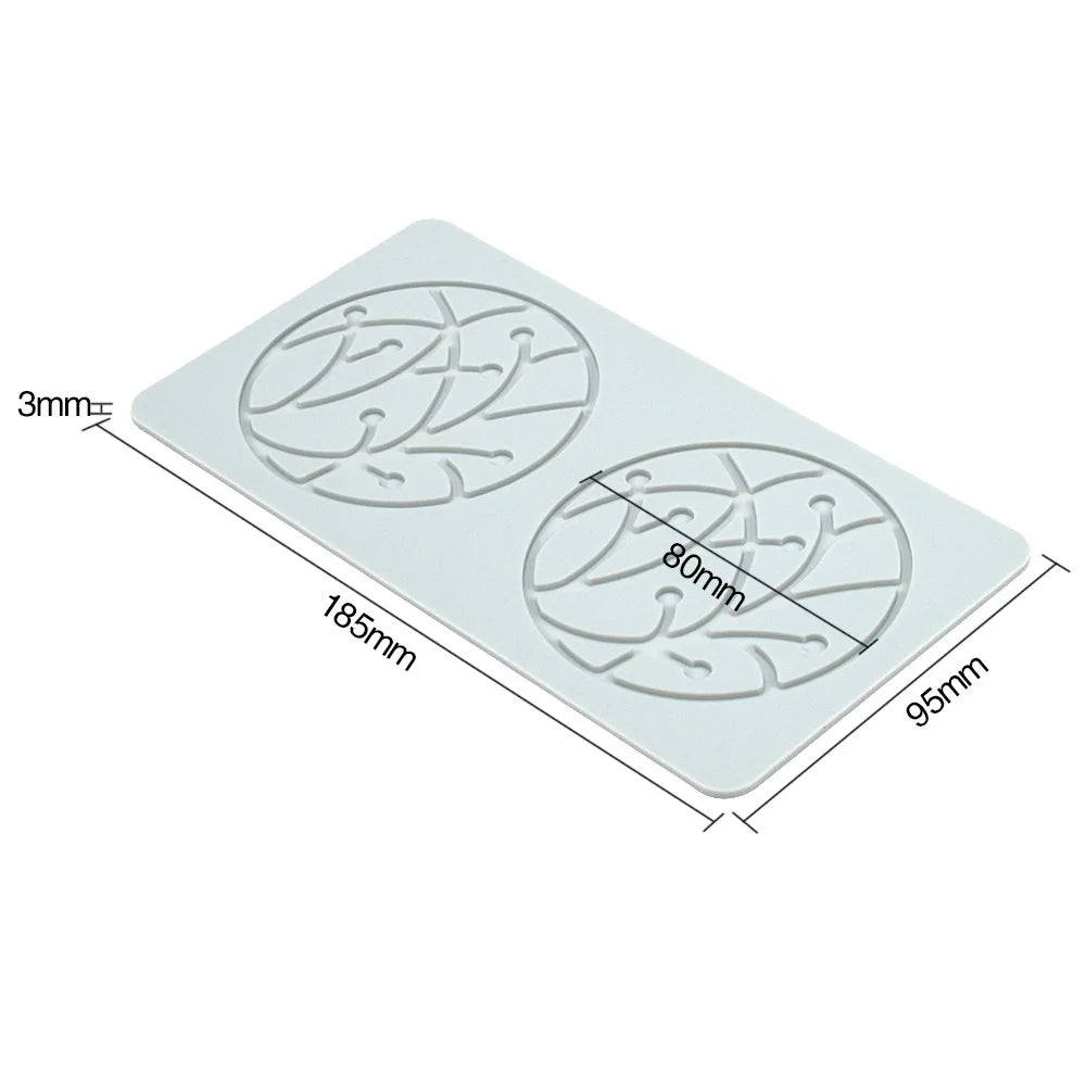 Various Leaves & Geometric Flower Silicone Cake Lace Mold — Cake Decorating Border Tool for Baking