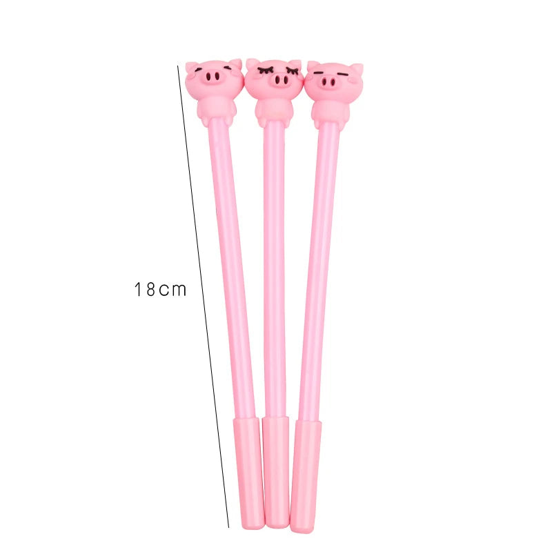 Cute Pink Pig Gel Pen – Kawaii Retractable Pen for School, Office, and Student Gifts