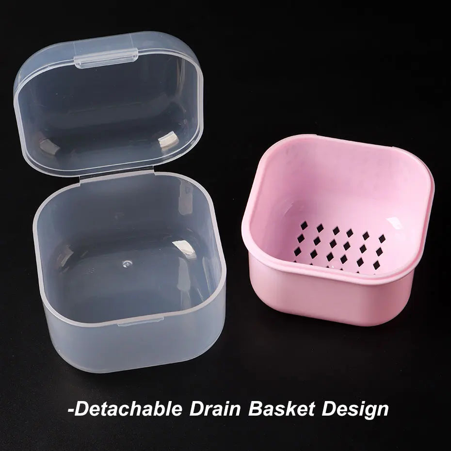 Portable Alcohol Disinfection Box - Nail Drill Bits & Grinding Head Sterilizer for Manicure Cleaning