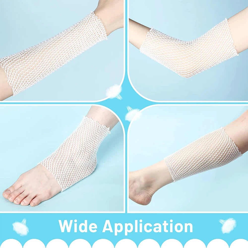 Elastic Tubular Bandage Net - Breathable Mesh Wound Dressing Retainer for Ankle & Adult Use