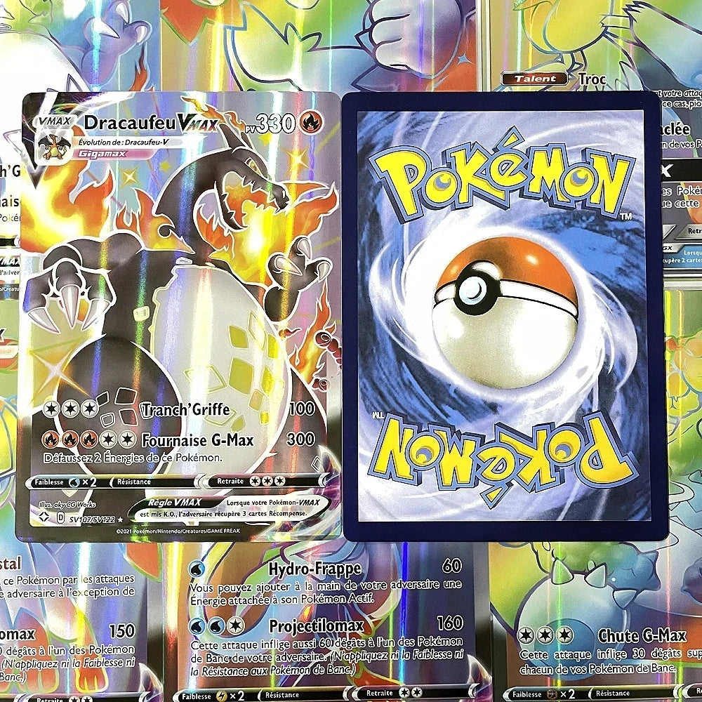 2024 Oversized Pokémon Cards – 30pcs Jumbo VMAX, VSTAR, GX, Arceus, Pikachu & Charizard Super Shiny Rare Cards for Birthday Gifts