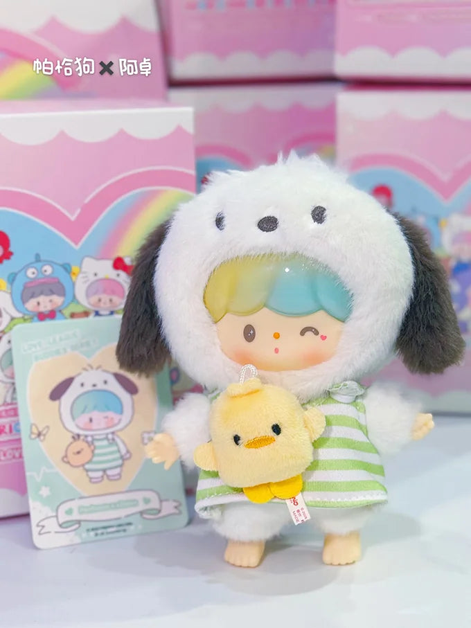 Genuine Sanrio x zZoton Love-League Buddies Vinyl Dolls Blind Box – Cute Hello Kitty & Kuromi Collectible Toys Gift