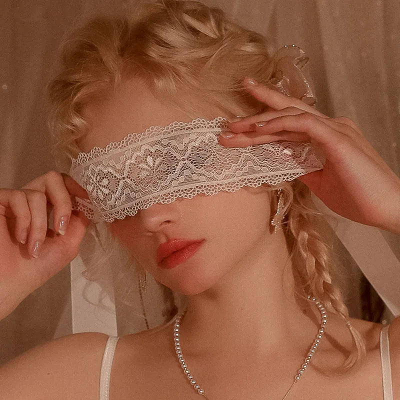Fashion Lace Eye Mask — Hollow Out See-Through Blindfold, Adjustable Masquerade Mask for Party & Club Accessories