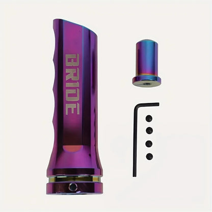 Universal Aluminum Alloy Car Handbrake Handle Sleeve - Seven-Color Gear Shift & Handbrake Rod Cover