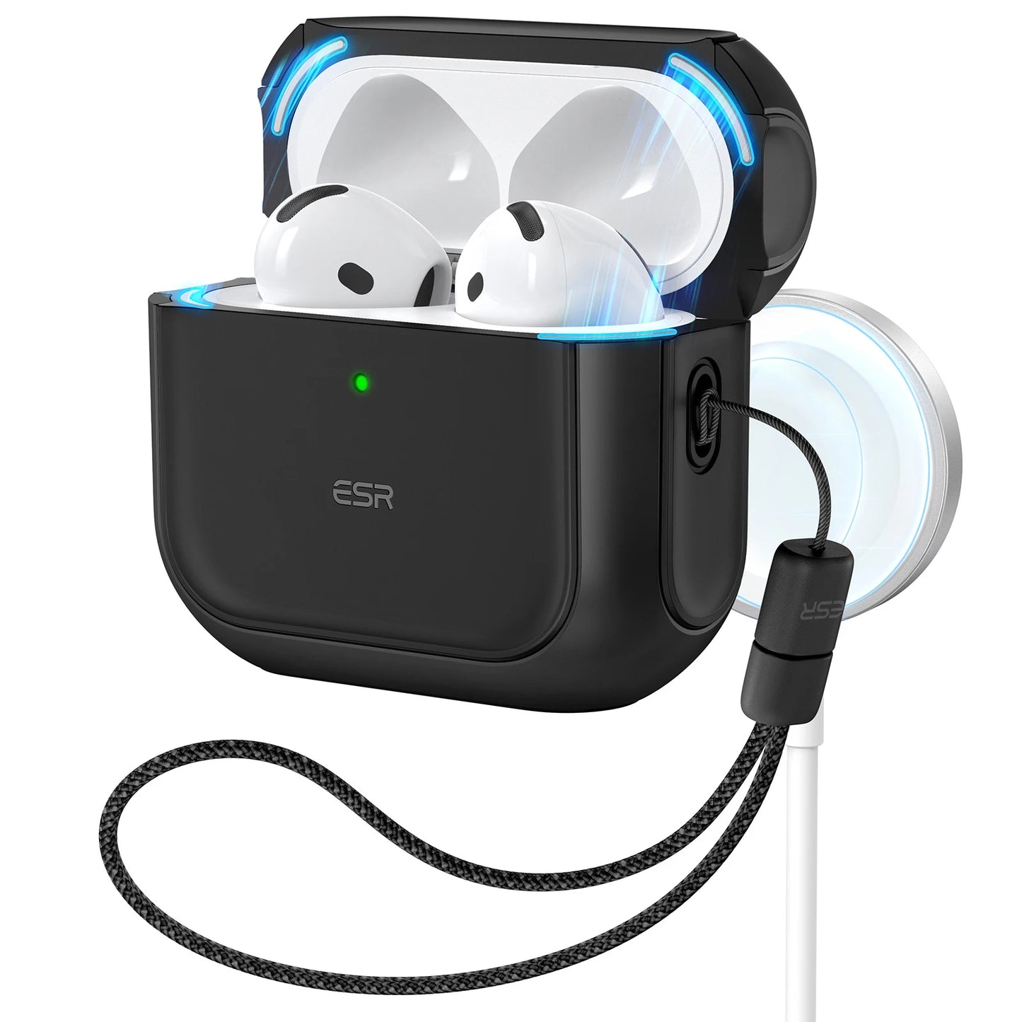 ESR MagSafe Case for AirPods 4th Gen (2024) – Drop Protection Cover with HaloLock for AirPods Pro 1st/2nd Gen (2023/2022)