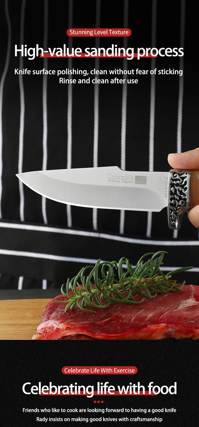 Wild Survival Self-Defense Mini Knife – Portable Stainless Steel Pocket Knife for Outdoor Camping, Fruit & Meat Cutting