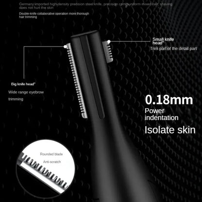 Electric Eyebrow & Facial Hair Trimmer – USB Rechargeable Mini Portable Body Shaver for Women