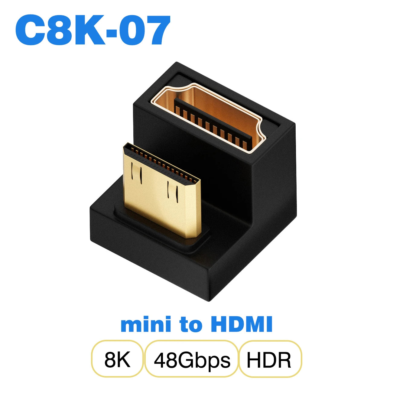 HDMI-Compatible Cable Adapter – Mini/Micro HDMI to HDMI 2.1 Converter, 48Gbps, 8K60Hz, 4K120Hz for PS4, PS5, Laptop, PC, Projector