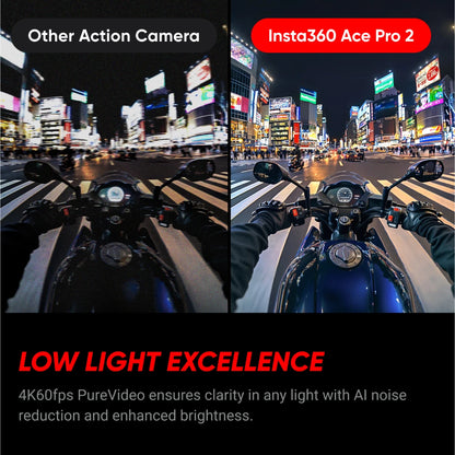 Insta360 Ace Pro 2 – 8K Waterproof Action Camera Co-Engineered with Leica, 1/1.3" Sensor, Dual AI Chip, Superior Low Light Performance