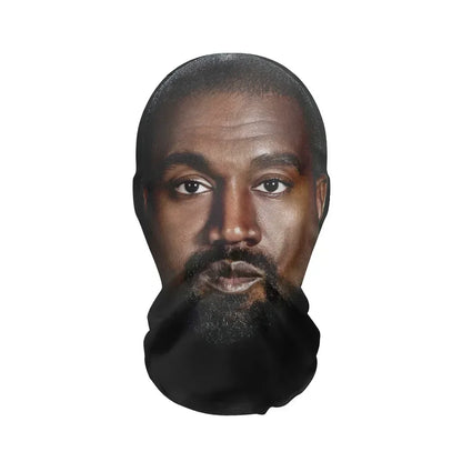 3D Printed Realistic Face Mask - Stretch Mesh Full Head Cosplay Balaclava for Role Play & Hip Hop Costume