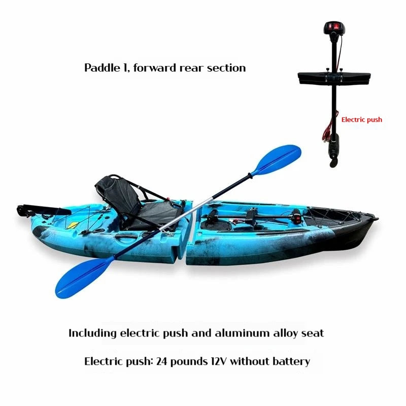 Modular Electric & Pedal-Driven Kayak – Portable Detachable Canoe, Lightweight Inflatable Folding Boat for Fishing & Adventure
