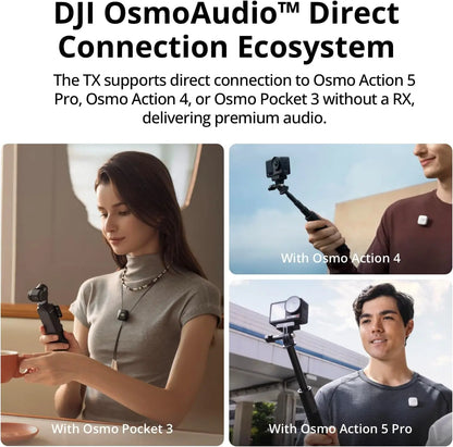 DJI Mic Mini Wireless Microphone – 48-Hour Battery & Two-Level Active Noise Cancelling with Case