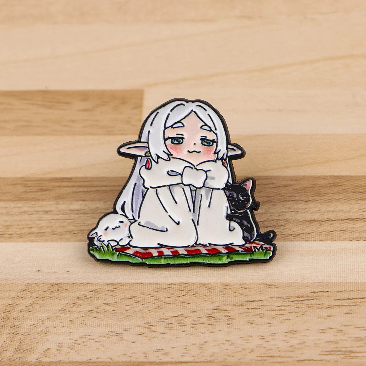 Frieren Anime Girl Enamel Pin - Manga Lapel Badge for Backpacks, Hats & Cosplay Accessories