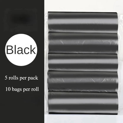 5 Rolls Household Disposable Trash Bags – Small Kitchen Garbage Pouch Bags for Cleaning, Storage & Waste Disposal