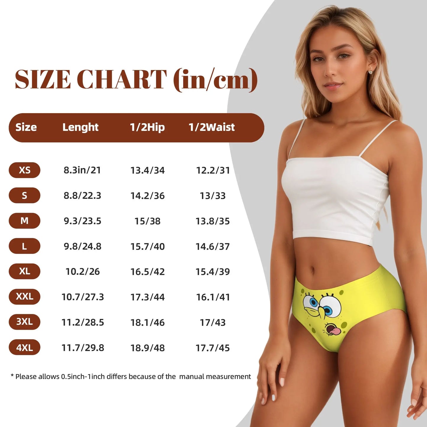 Women’s Anime Graphic Brief Panties - Soft Cartoon Print Underwear