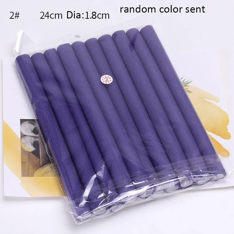 10PCS Flexible Hair Curling Rods – Soft Foam Bendy Twist Curls, No Heat Flexi Rollers for Hair Styling