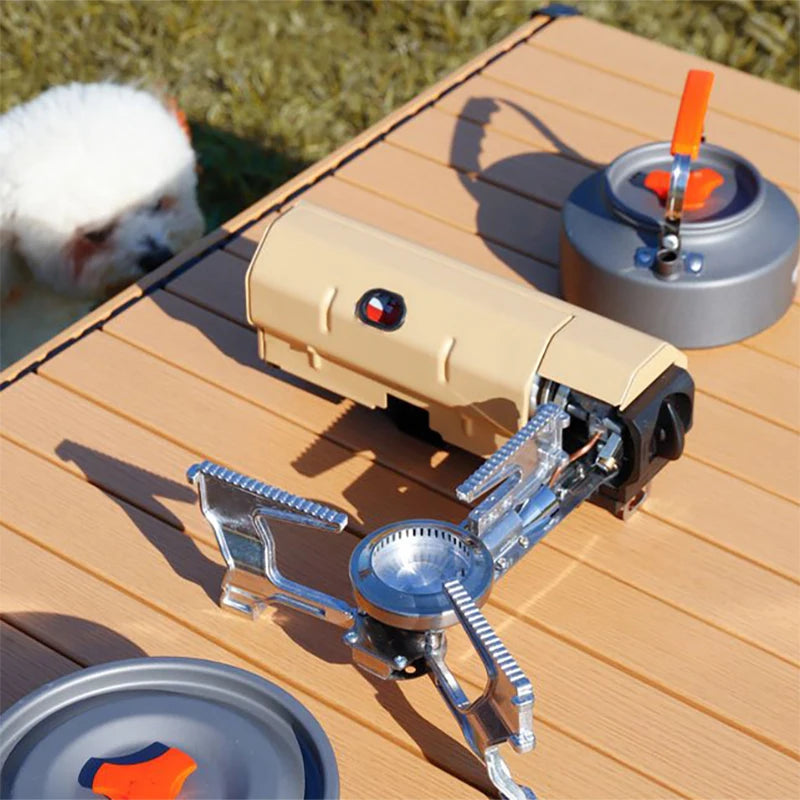 TARKA 2600W Portable Camping Gas Stove - Folding Outdoor Burner for Hiking, Picnics and Travel Cooking