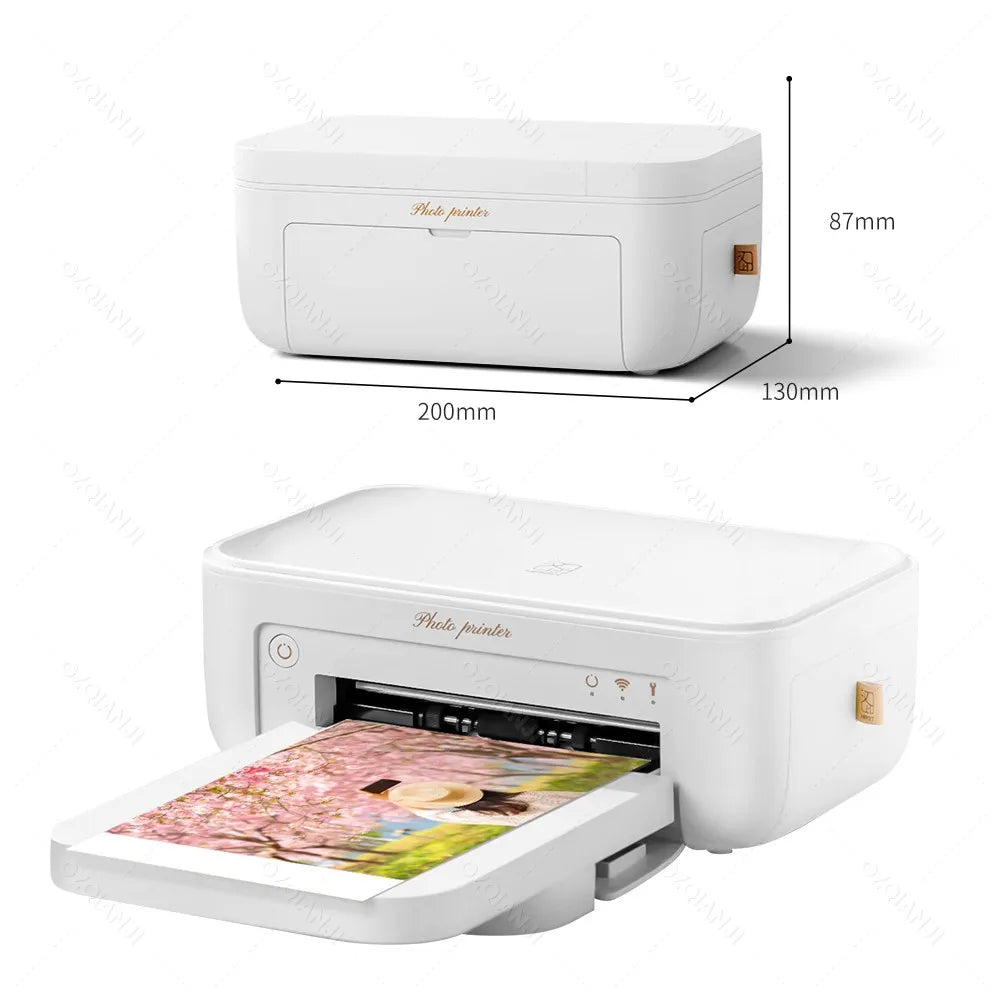 HPRT CP4100 Wireless Color Photo Printer – 300DPI Desktop Thermal Sublimation for 4x6" Photo Paper