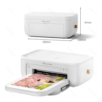 HPRT CP4100 Wireless Color Photo Printer – 300DPI Desktop Thermal Sublimation for 4x6" Photo Paper