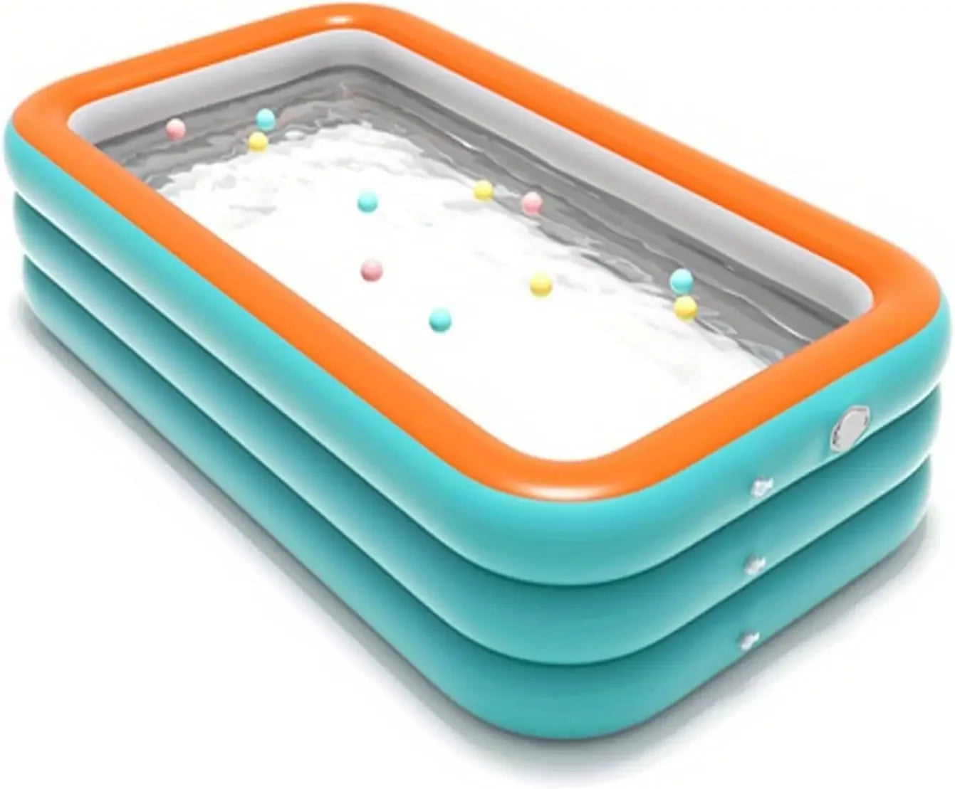 Inflatable PVC Swimming Pool – Durable Easy-Install Above Ground Pool, Portable Outdoor Family Pool 1 Pack Garden Summer Fun