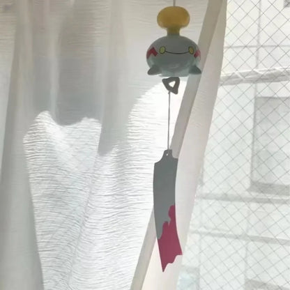 Ceramic Wind Bell Chimecho Wind Chime – Cute Anime Style Wall Hanging Decoration for Bedroom, Garden & Room Decor Gift