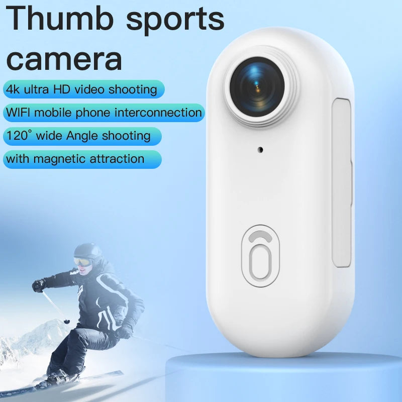 4K Mini Outdoor Sports Camera — Helmet-Mounted Motorcycle & Bicycle Action Camera for MTB and Professional Filming