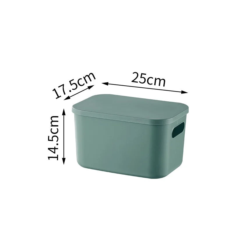 Plastic Storage Box Organizer – Stackable Colorful Baskets for Jewelry, Lipstick, Toys, Underwear & Desktop Snacks