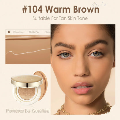 FOCALLURE Air Cushion BB Cream – Poreless, Waterproof, Long-Lasting Matte Foundation & Brightening Concealer with Puff