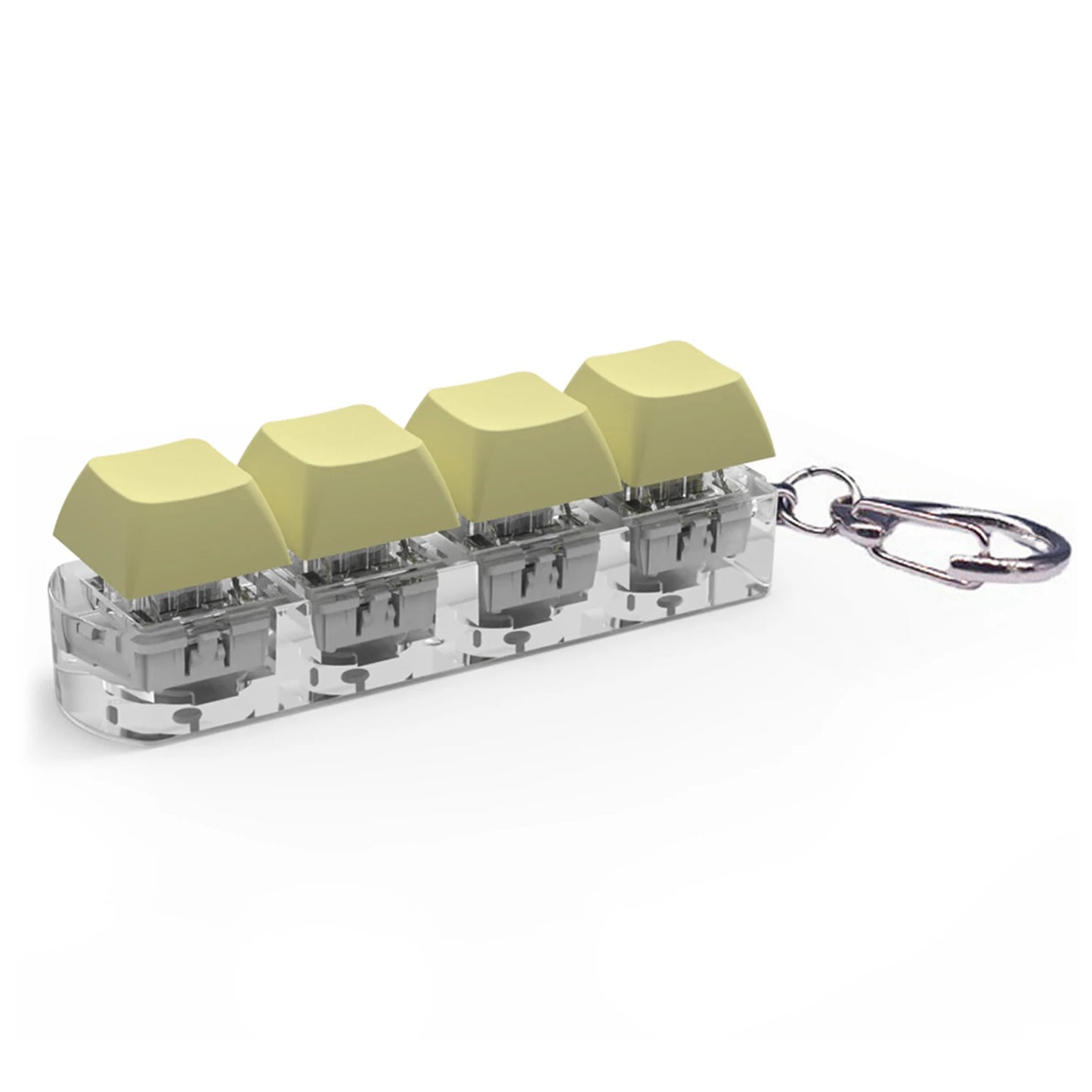 DIY Keyboard Key Toy - Stress Relief Fidget Button Keychain & Fidget Keycap Toy