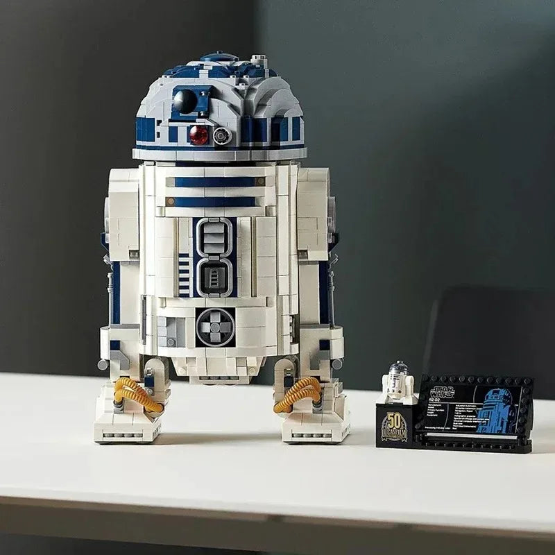 MINISO 75308 Robot Star Space Union R2D2 Model – 2314PCS Building Block Set for Boys Birthday Gifts