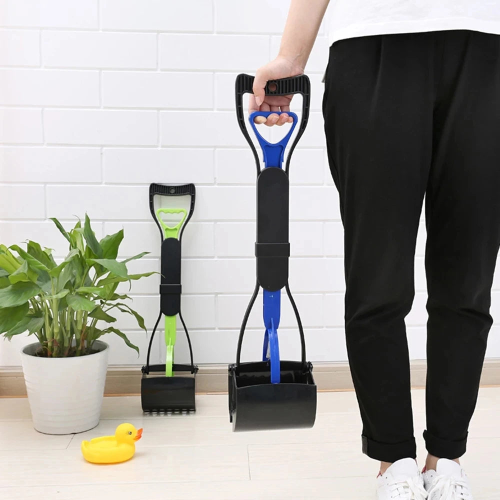 60CM Long Handle Pet Pooper Scooper - Dog and Cat Waste Picker with Jaw Design - Easy Waste Cleaning Tool for Pet Supplies