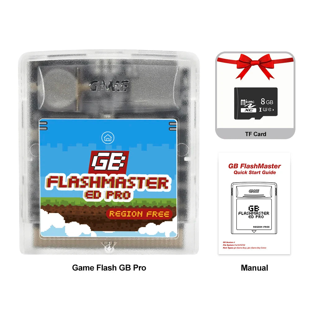 GB Game Card 1000-in-1 for Gameboy, GBC & SP – OS V4 with 8GB TF Card for Game Consoles