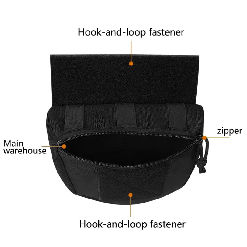 JPC/CPC Tactical Chest Pouch – Large Sub-Pouch MOLLE Expansion for Vest & Lower Belly Storage