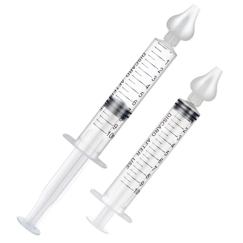 2 Pcs Baby Nasal Cleaner - Rhinitis Nasal Washer Needle Tube Aspirator Syringe for Children, Nose Washing Tool