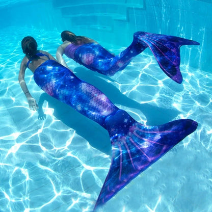 Women’s Mermaid Tail Cosplay Swimwear — Swimmable Fishtail Bathing Suit for Girls & Adults (No Monofin)