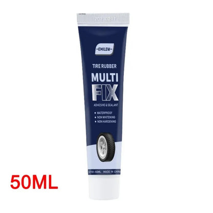 Universal Tire Repair Glue - Non-Corrosive Rubber Sealant for Tire Scratches & Crack Repair