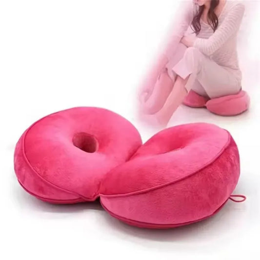 Orthopedic Dual Comfort Seat Cushion – Pelvis Support & Hip Lift Pillow for Pressure Relief & Posture Improvement