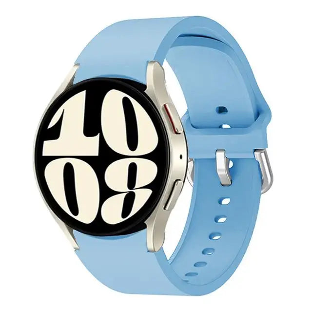 Samsung Galaxy Watch Silicone Sport Band - Replacement Strap for Galaxy Watch 4, 5, 6, 7, 5 Pro and Classic 40mm, 44mm, 45mm