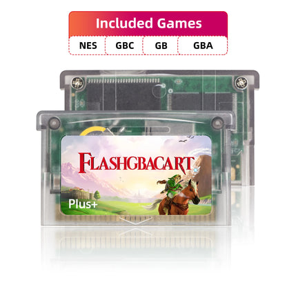 REMANK V1.5 Flash GBA Cart — 100+ Retro Games Cartridge with RTC 1M Flash, Compatible with GBA, GBC, GB, NES & DS