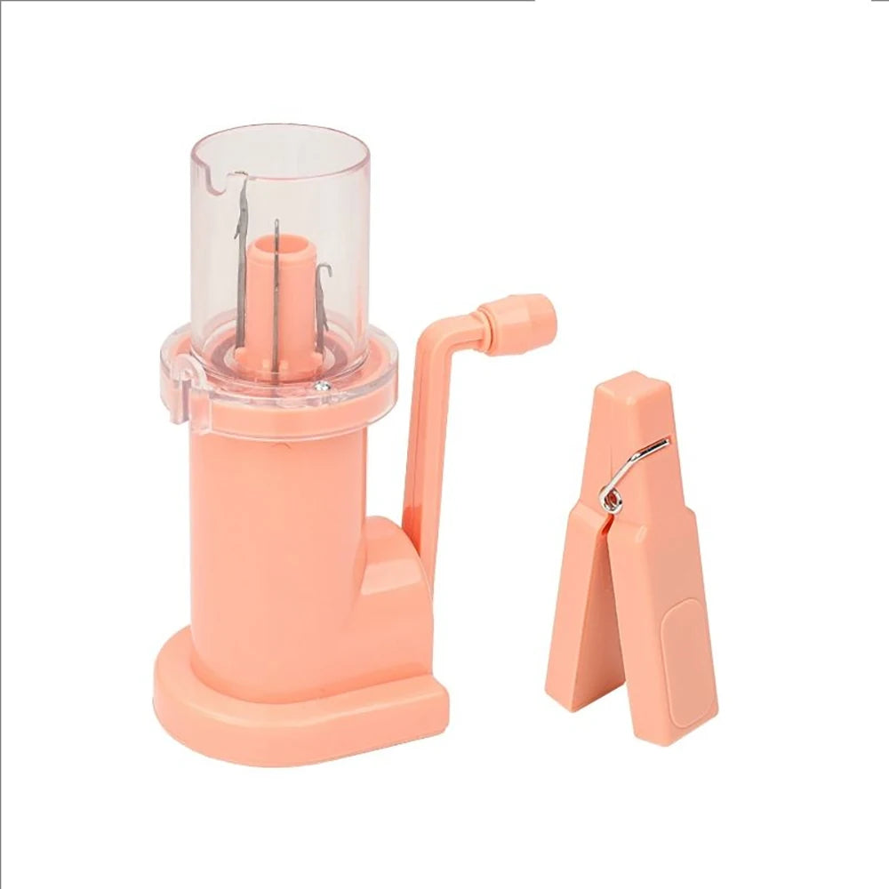 Portable Hand Knitting Machine – Hand Crank Knit Loom for DIY Sweaters, Scarves & Weaving, Includes Accessories