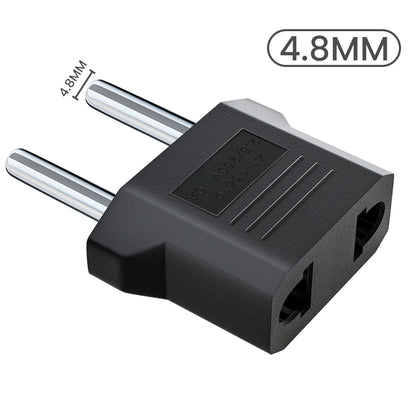US to EU Plug Adapter - Universal Travel Power Converter for American, China & Korea Plugs 4.0/4.8mm