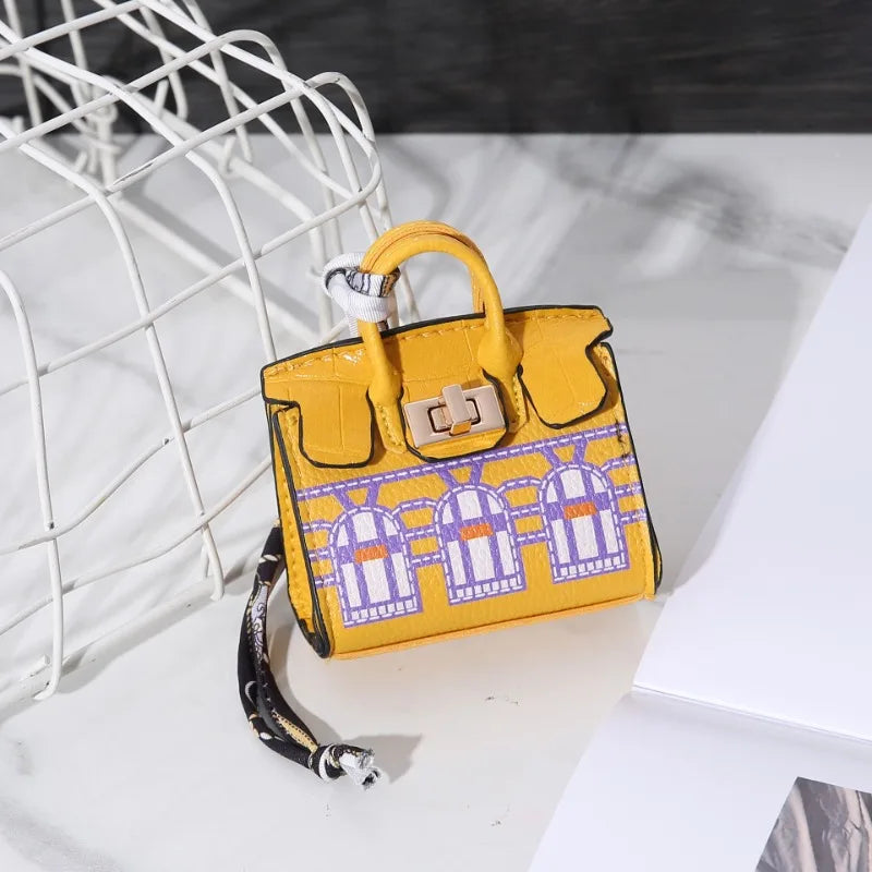 New Mini House Small Bag - Handheld, Portable with Hand Rope, Bluetooth Earphone Bag, Zero Wallet, Multi-Functional Small Bag
