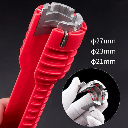 14-In-1 Sink Faucet Wrench - Plumbing Repair Tool with Double Head Handle, Spanner Tool Installer Ratchet Wrench Set for Bathroom