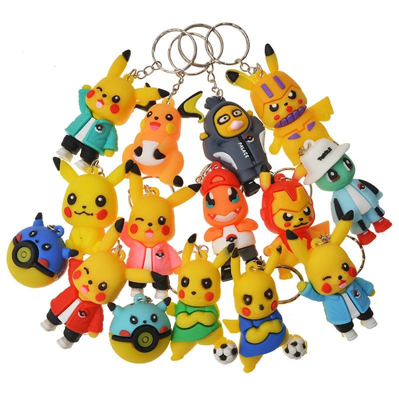 24pcs Pokémon Pikachu Blind Box Figures — Keychain Pendant Toys for Kids’ Christmas Gift