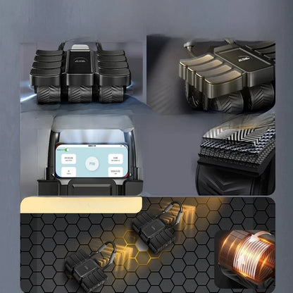 Smart Fit Abdominal Wheel – Six Wheels & Eight-Elbow Automatic Rebound with Mobile App Connectivity