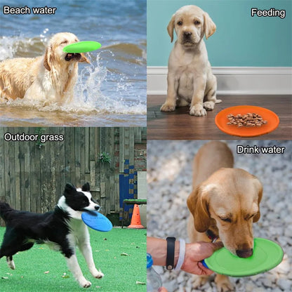 Silicone Flying Disc Toys for Dogs – Multifunctional Outdoor Puppy Training & Interactive Pet Game Supplies