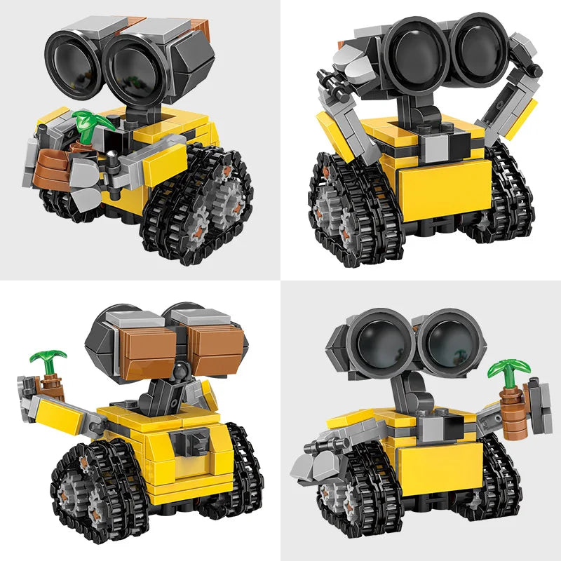 Space Mini Robot Building Blocks - Tracked Sci-Fi MOC Model Kit for Kids & Adults