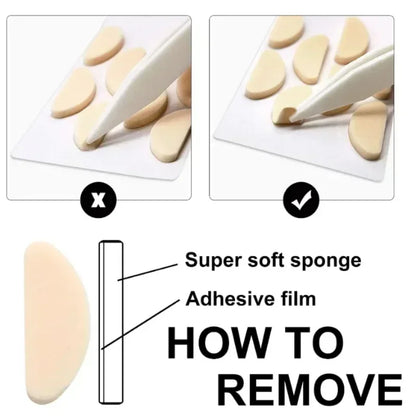 Self-Adhesive Eyeglasses Nose Pads – Soft EVA Foam Anti-Slip Reusable Mini Oval Glasses Comfort Pads Accessories Kit